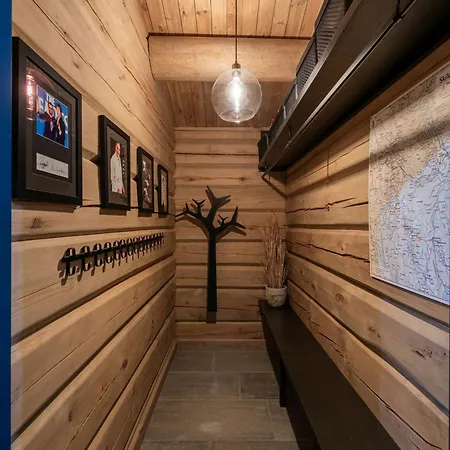 Modern Log With Hot Tub And Sauna Сasa de vacaciones