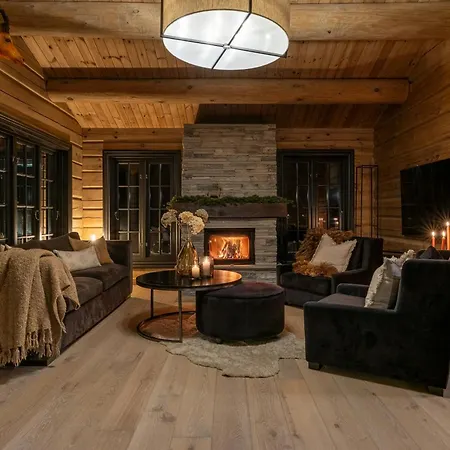 Сasa de vacaciones Modern Log With Hot Tub And Sauna *