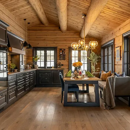 Traditional Feel In Modern Log Veggli