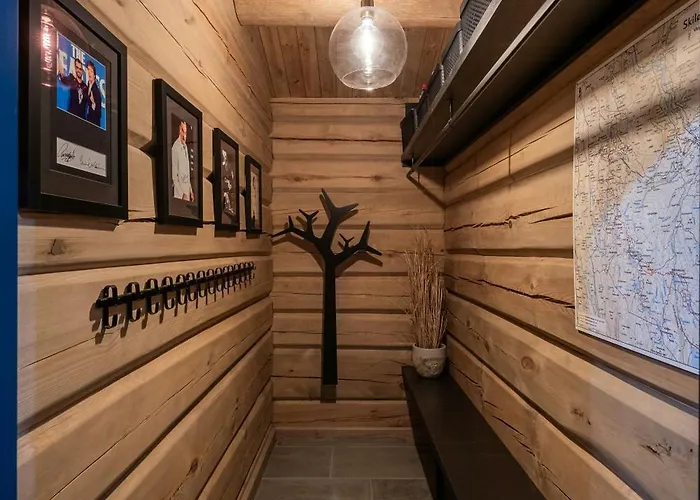 Modern Log With Hot Tub And Sauna Ferienhaus