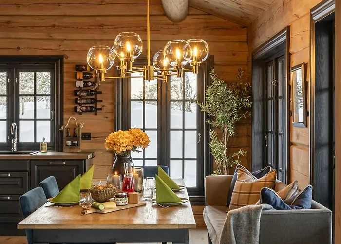 Modern Log With Hot Tub And Sauna Ferienhaus *